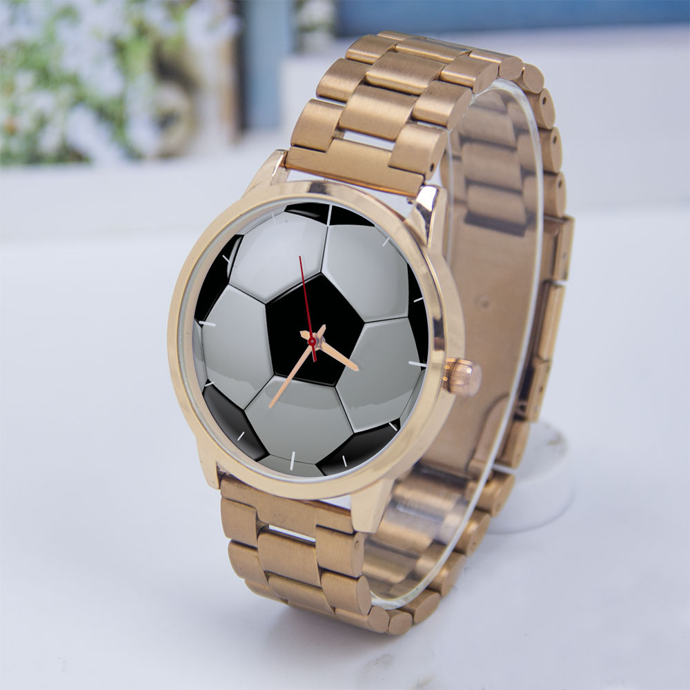 Jewelry Watch - Football Soccer Design Fans Silver Man
