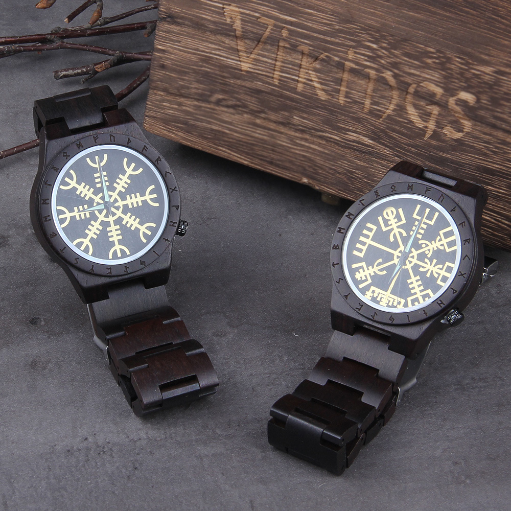 Jewelry Or Watches - Handmade Wooden Watches Man Women Runic