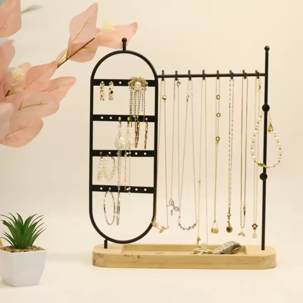 1 desktop solid wood base jewe - Jewelry And Watches Stores ulasan dan harga