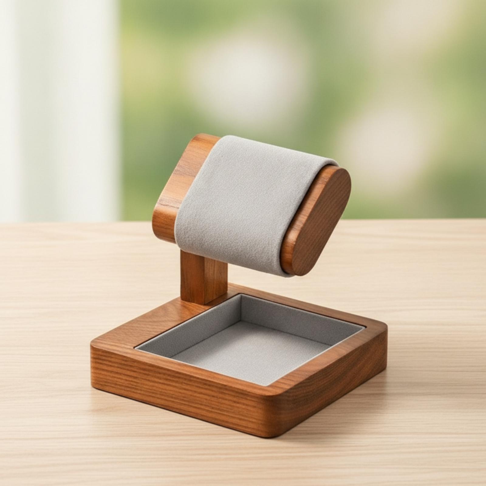 Solid Wood Watch Holder Organi - Jewelry Or Watches ulasan dan harga