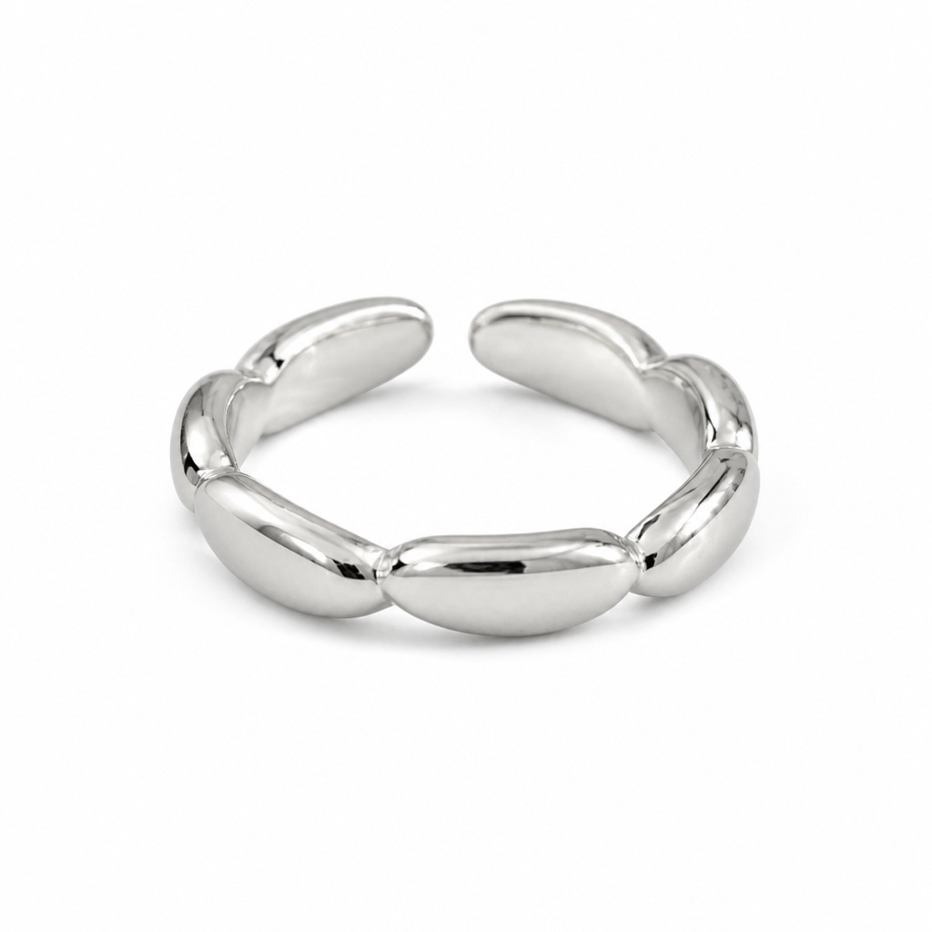 Fashion 7 Grain Rice Design Ri - Minimalist Ring Stackable ulasan dan harga