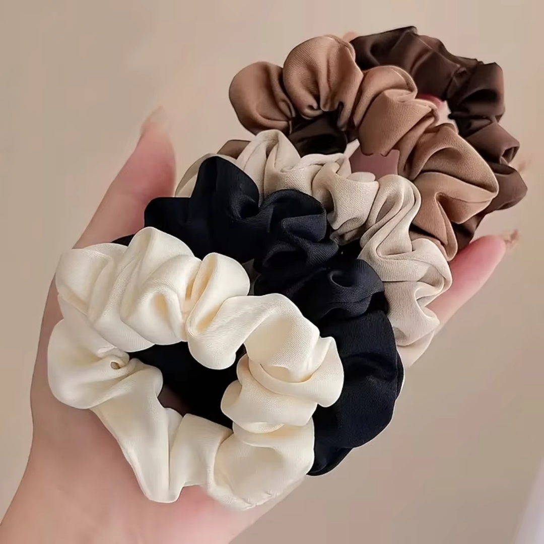 5PCS Satin Hair Scrunchie Exqu - Shop Jewelry & Watches Near Me ulasan dan harga