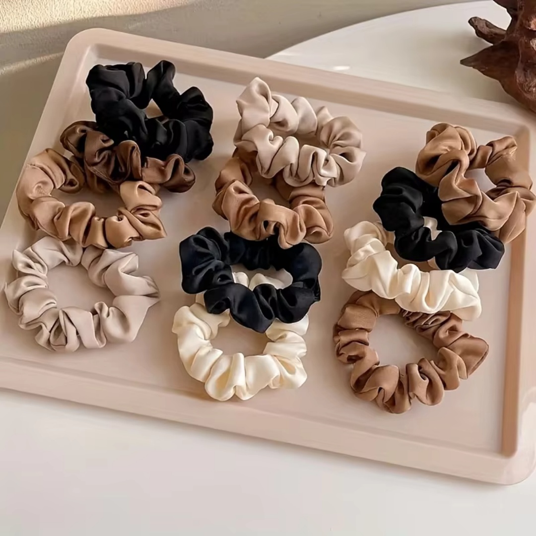 5PCS Satin Hair Scrunchie Exqu - Shop Jewelry & Watches Near Me ulasan dan harga