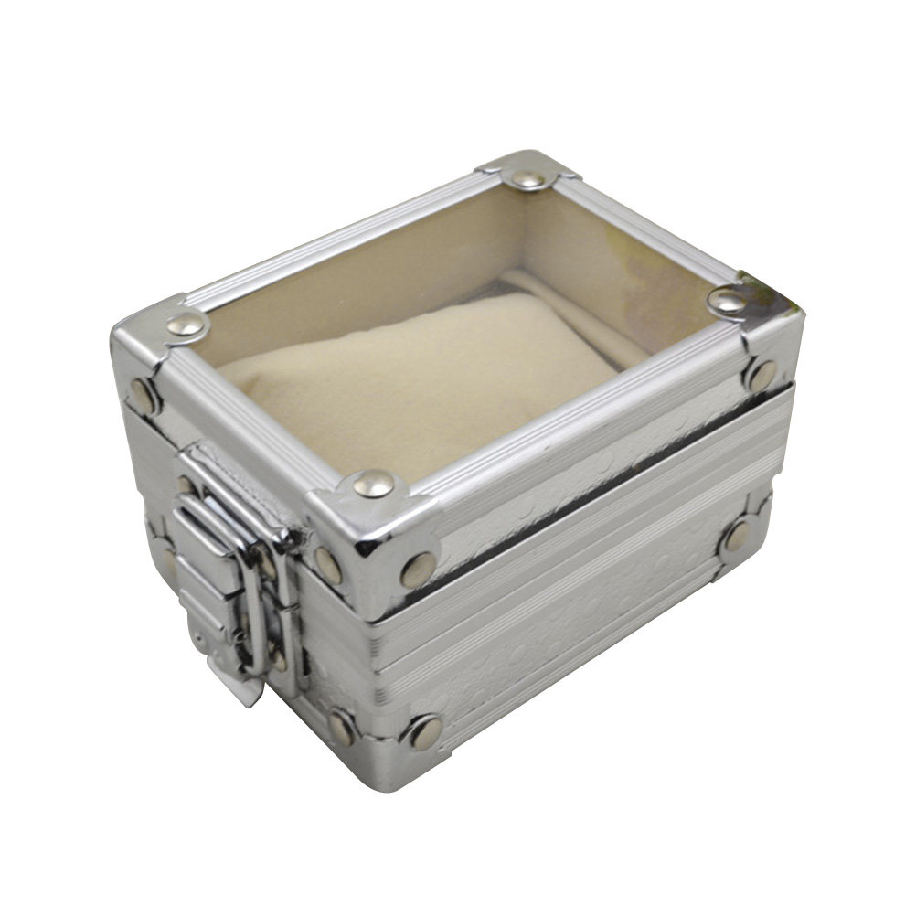 Metal Watch Box with Transpare - Jewelry Or Watches ulasan dan harga