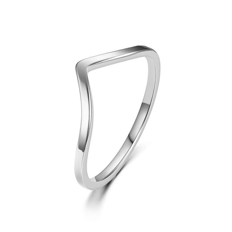 Minimalist Irregular Chevron V - Minimalist Ring Stackable ulasan dan harga