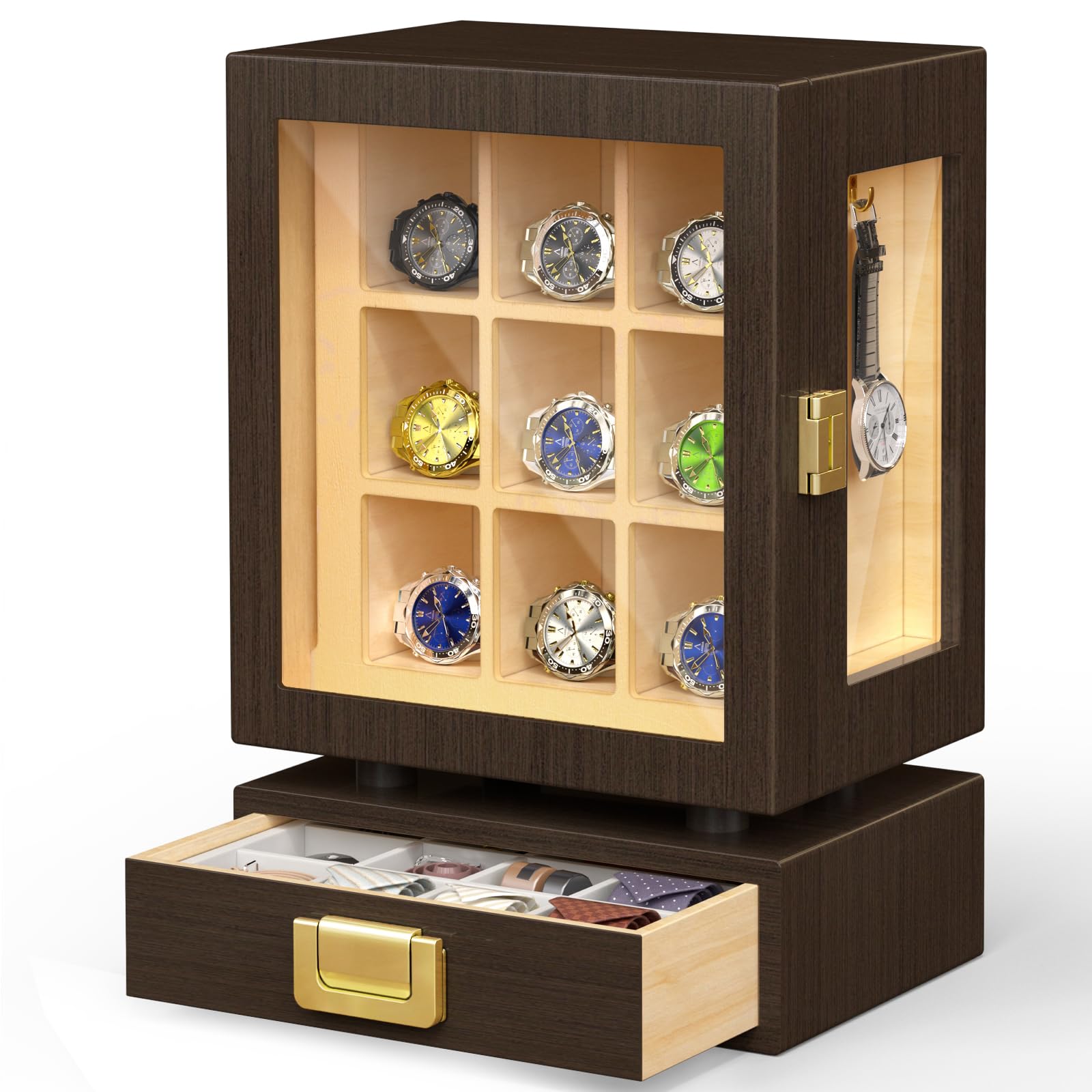 Custom Rectangle Wooden Watch  - Watches & Jewelry Tsukiu ulasan dan harga
