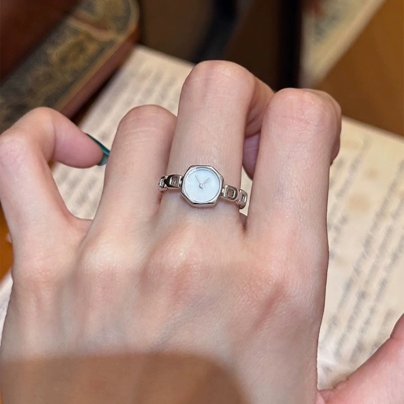 Unique Watch Shaped Opening Ri - Minimalist Ring Stackable ulasan dan harga