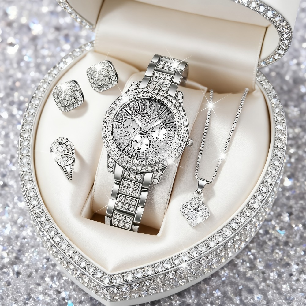 5pcs/set, Elegant Women'S Watc - Jewelry Or Watches ulasan dan harga
