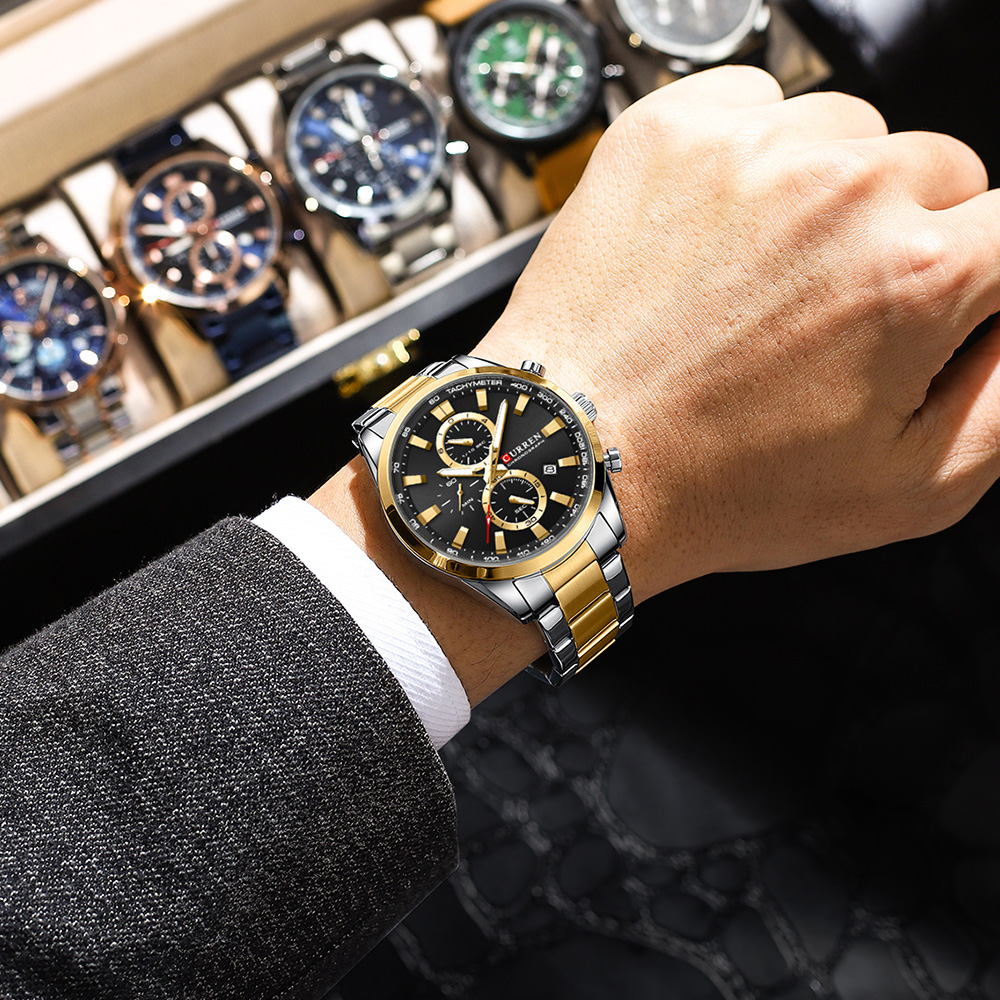 CURREN Casual Quartz Chrono Sp - Jewelry Watch ulasan dan harga