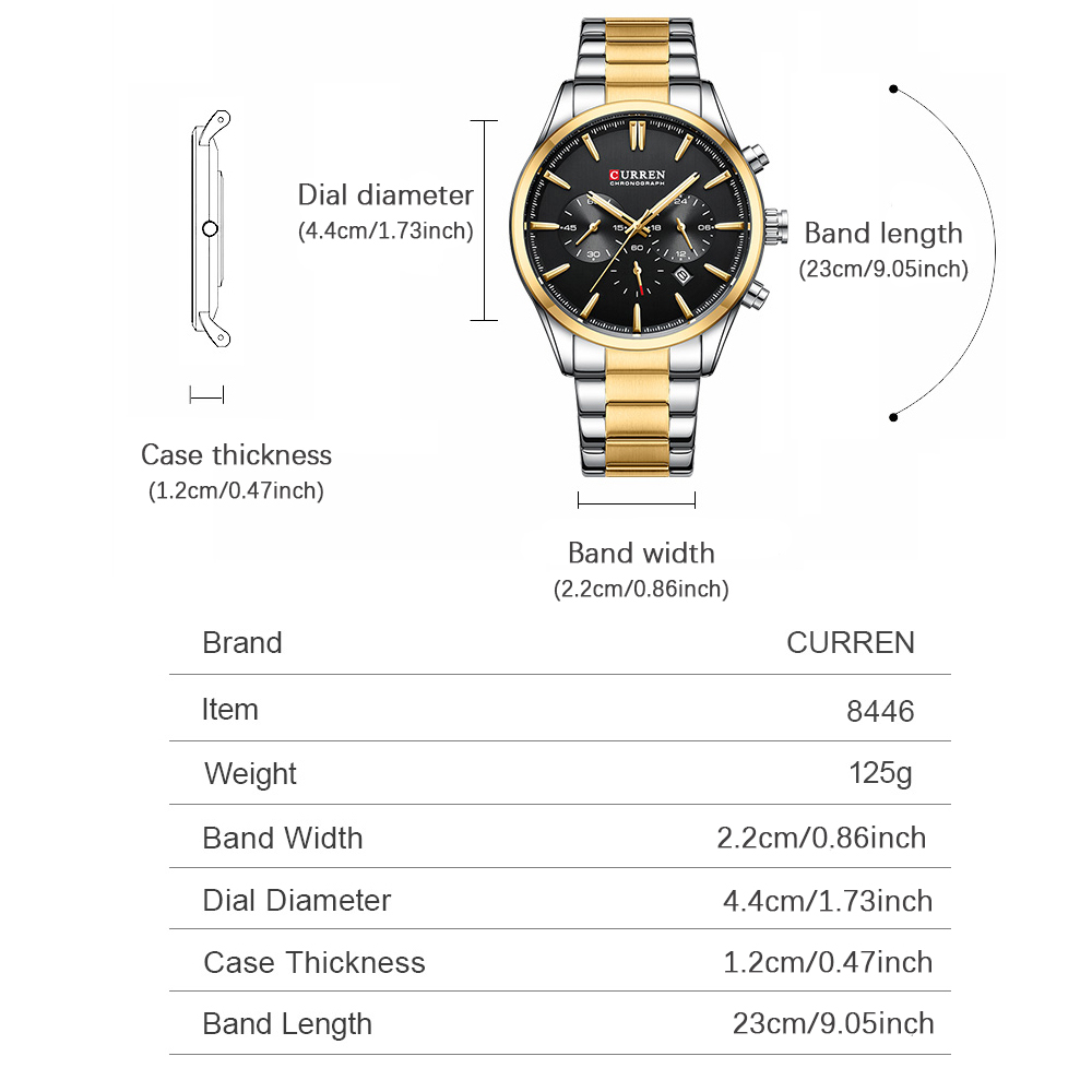 CURREN Casual Quartz Chrono Sp - Jewelry Watch ulasan dan harga