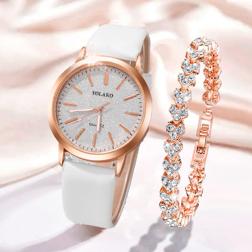 Fashionable 2Pcs Quartz Watch  - Jewelry Watch Making ulasan dan harga