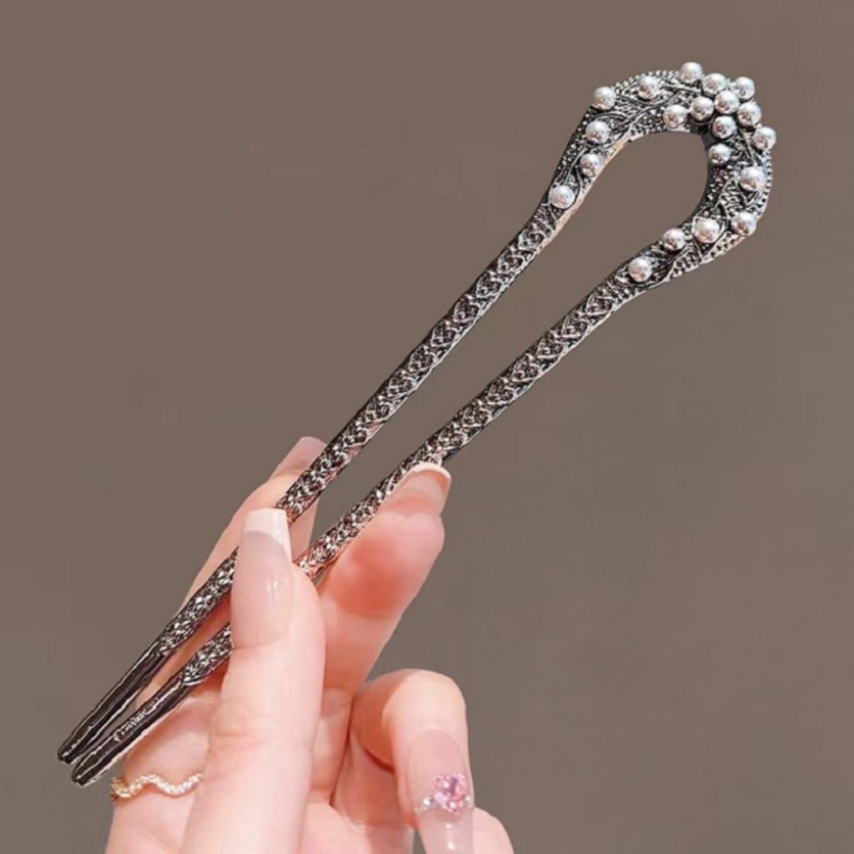 New Pearl U Shaped Hairpin For - Shop Jewelry & Watches Near Me ulasan dan harga