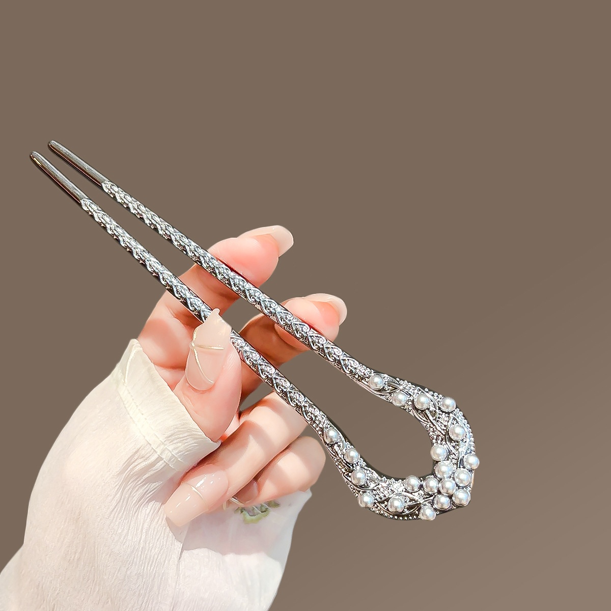 New Pearl U Shaped Hairpin For - Shop Jewelry & Watches Near Me ulasan dan harga
