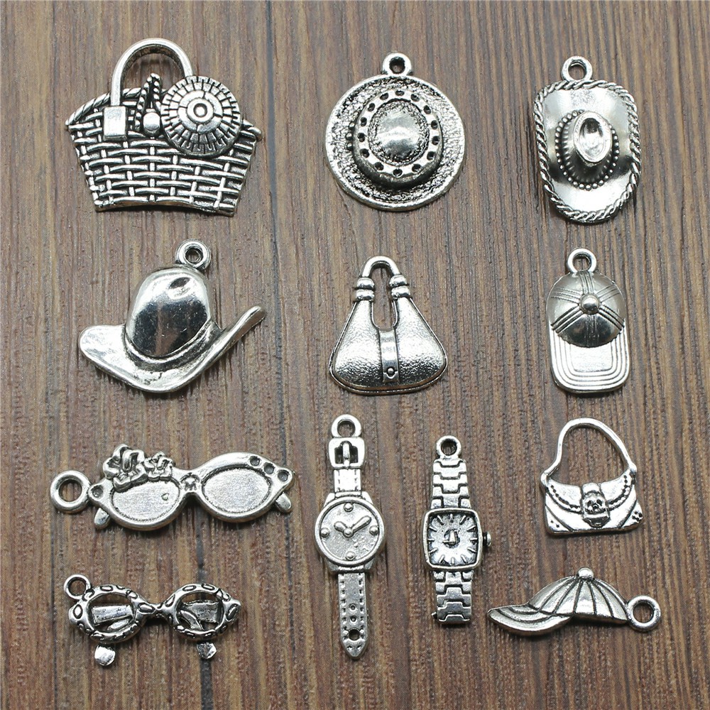 20pcs Hat Charms Sunglasses Ch - Jewelry Making Watches ulasan dan harga