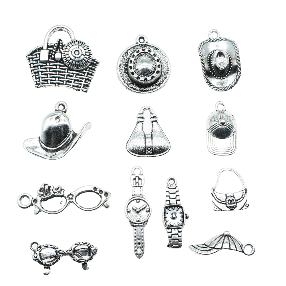 20pcs Hat Charms Sunglasses Ch - Jewelry Making Watches ulasan dan harga