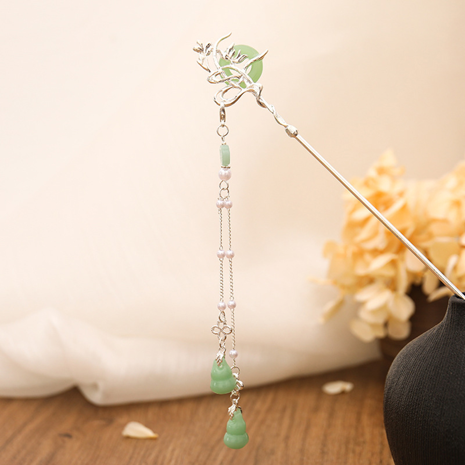 Chinese Style Glass Hairpin Fo - Shop Jewelry & Watches Near Me ulasan dan harga