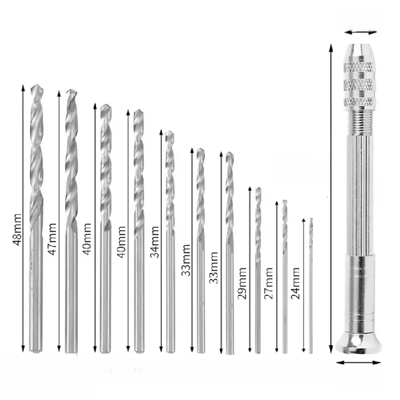 0.8-3.0mm Mini Hand Drill Wood - Watches & Jewelry Tsukiu ulasan dan harga