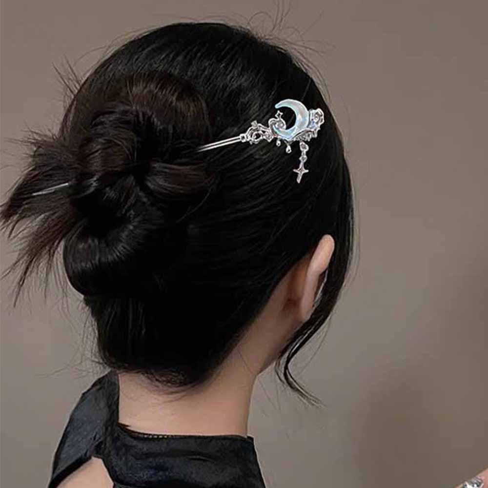 Moonstone Star Moon Hair Stick - Shop Jewelry & Watches Near Me ulasan dan harga
