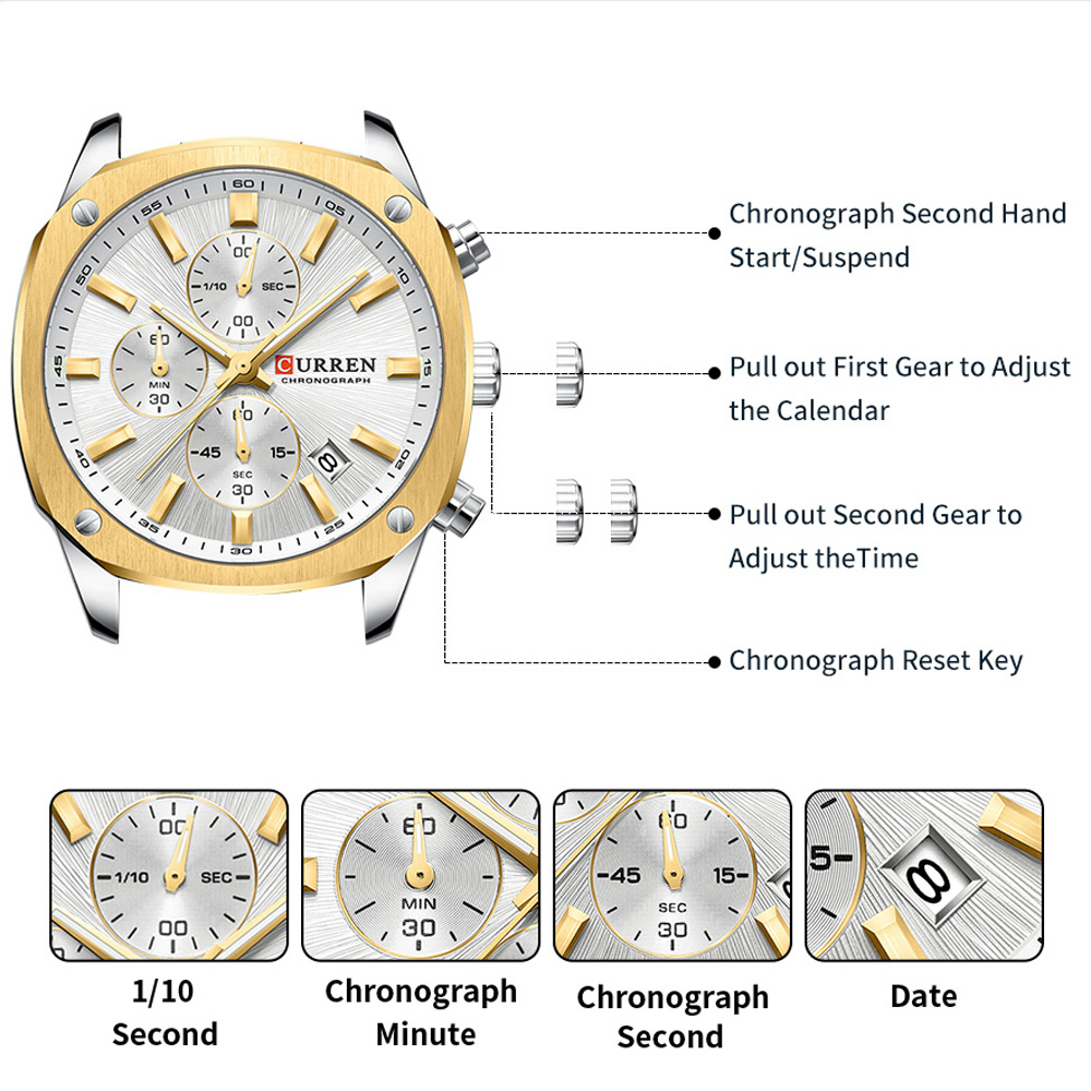 CURREN Modern Men's 42mm Sport - Jewelry Watch ulasan dan harga