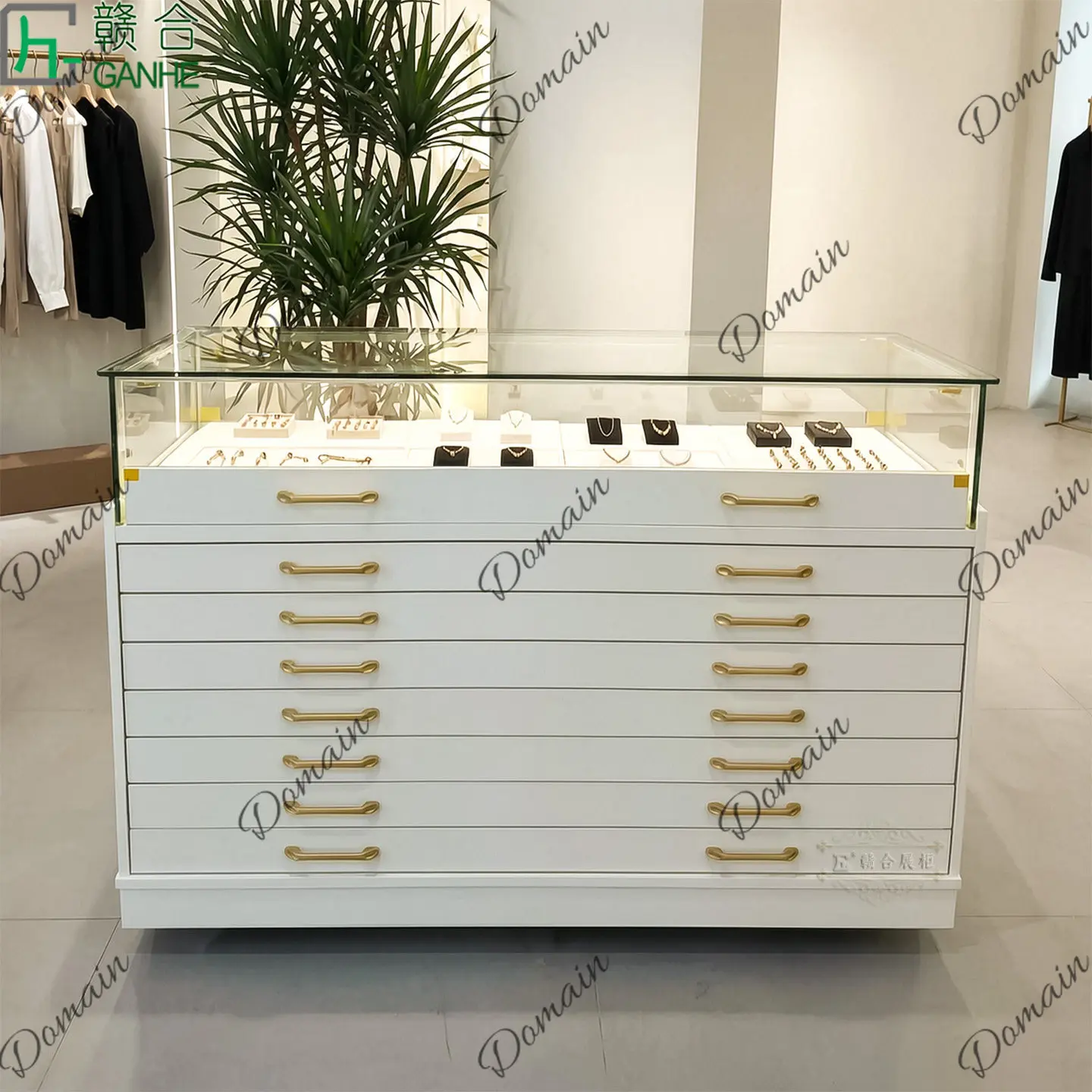 81 N Light luxury glass displa - Jewelry With Watches ulasan dan harga