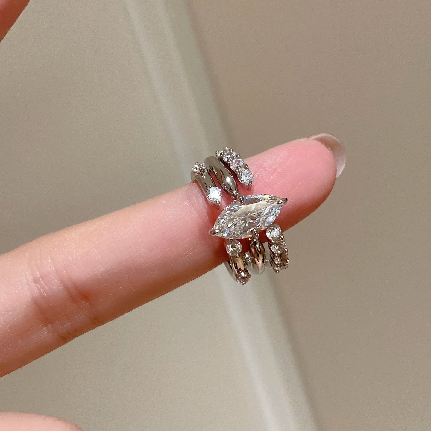 Minimalist Style Three in One  - Minimalist Ring Stackable ulasan dan harga