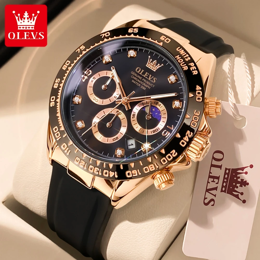 OLEVS 2875 Men's Watches Chron - Jewelry Inspired Watches ulasan dan harga